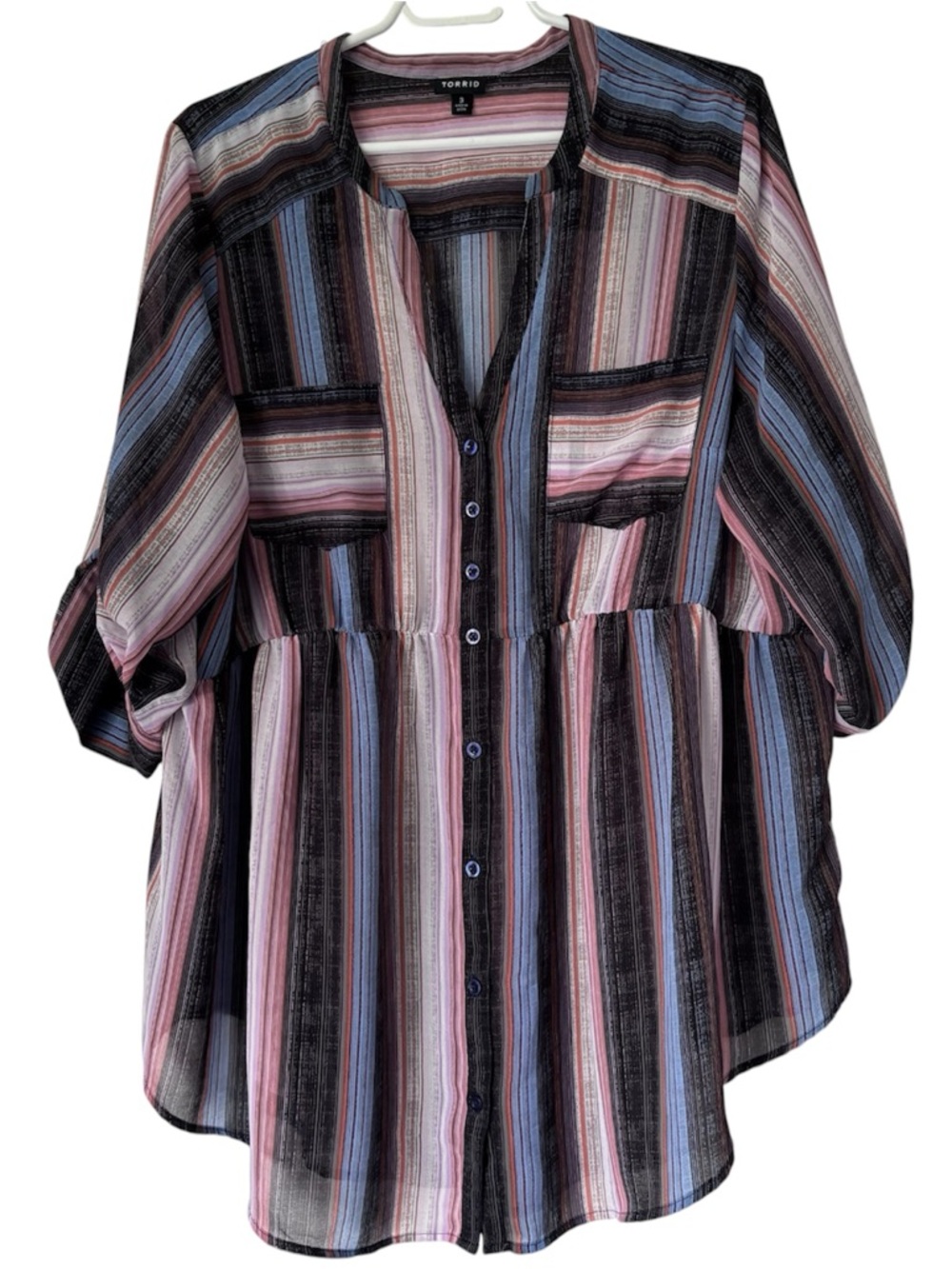Torrid Emma Babydoll blouse.